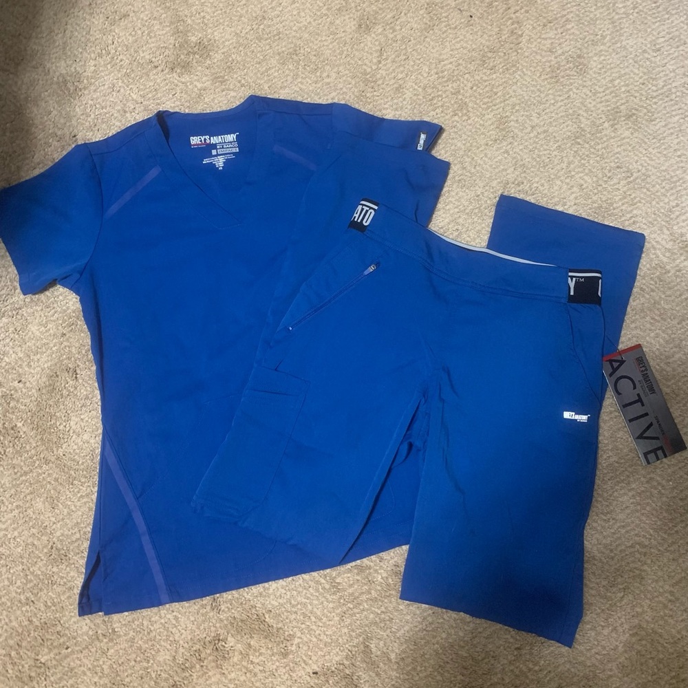 Royal Blue Greys Anatomy Scrub set